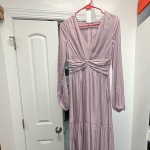 Brand new mauve dress.